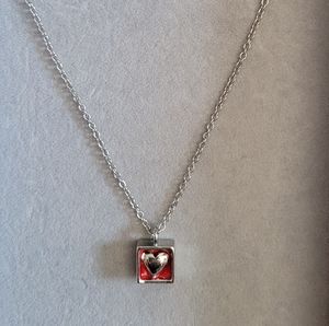 Square Heart Necklace by Cookie Lee